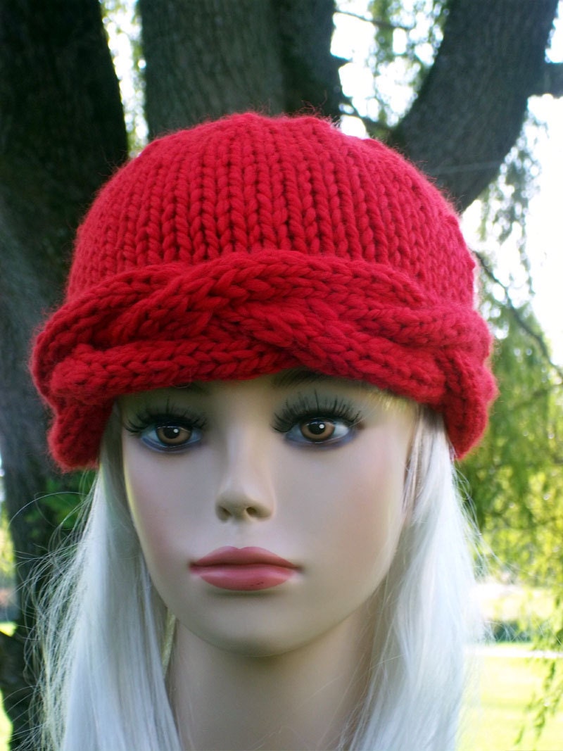 Items similar to Knit Cable Hat Pattern Headband Braided Cables on Etsy