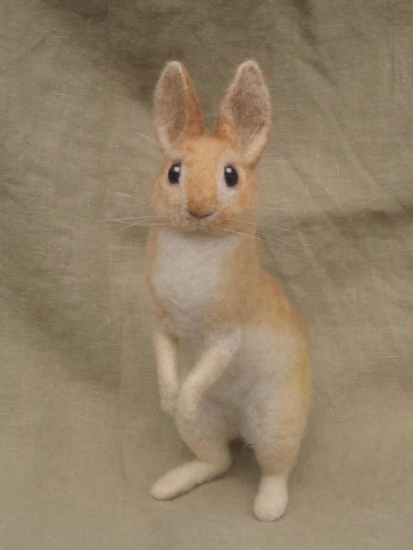 Needle Felted Rabbit, made just for you