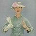 Vogue 1956 Magazine Advertisement CHRISTIAN DIOR Straw Hat Lesur Wool Tweed Suit Van Cleef & Arpels Jewelry