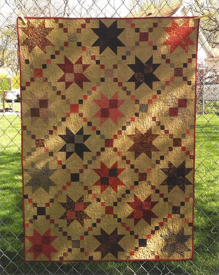 primitive-folk-art-quilt-pattern-stars-on-by-primfolkartshop