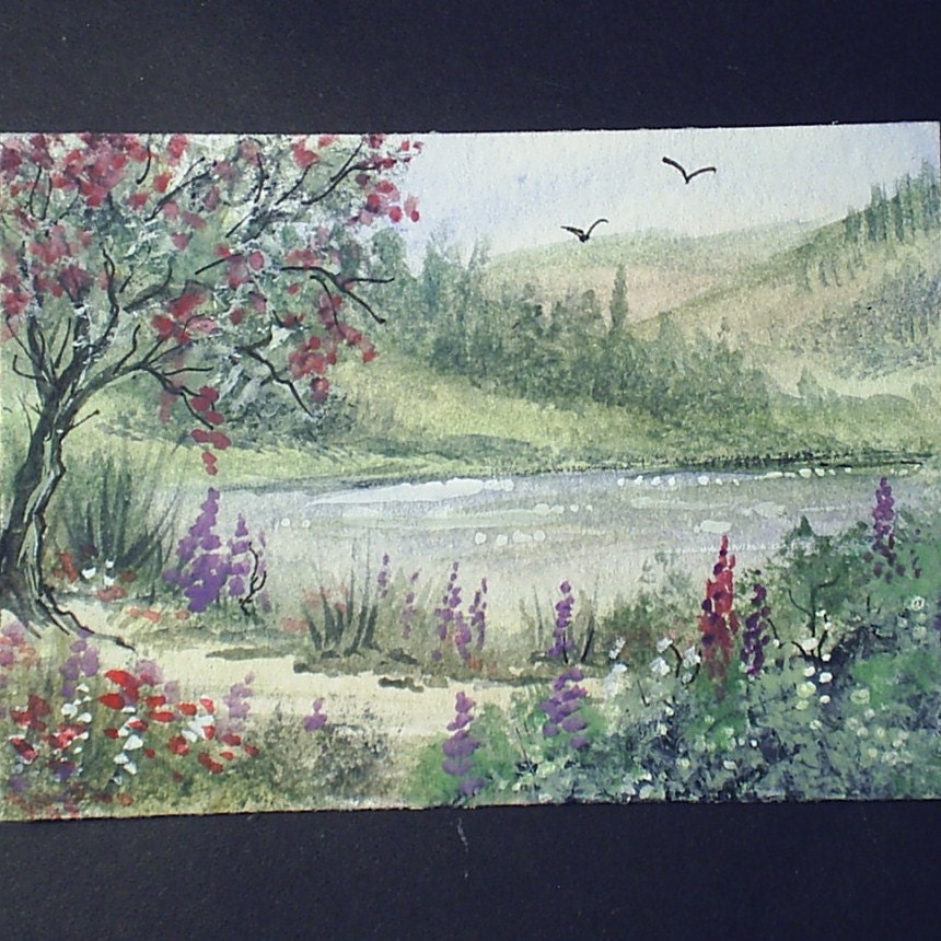 aceo original landscape