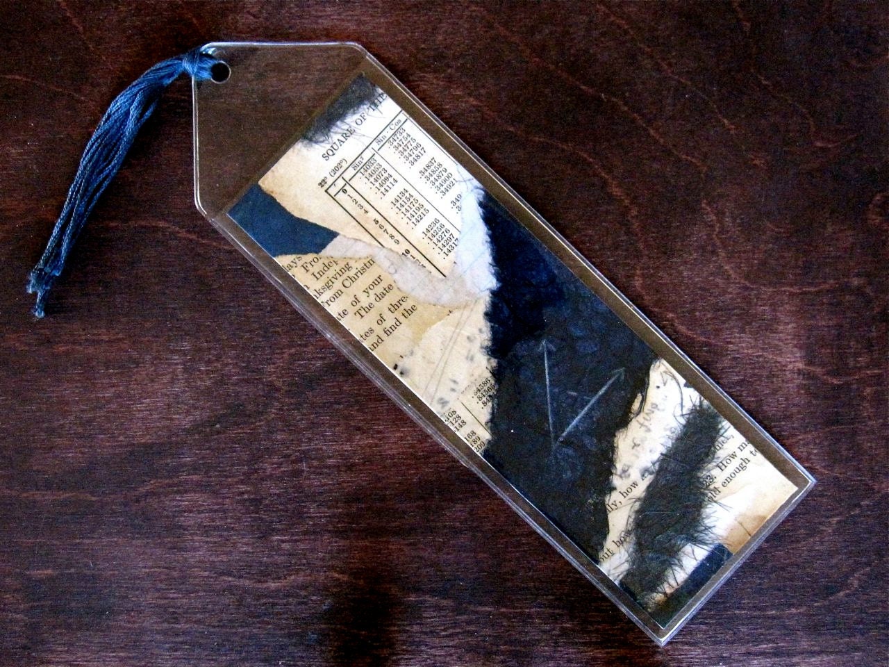 Math Bookmark Collage OOAK - Maths (No. 3) Gift for Teachers, Students, Back to School