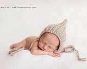 Newborn Ribbed Pixie Bonnet
