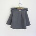 Girls Hooded Cape - yellow - Grey