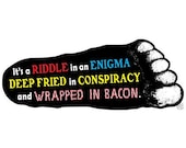 BigFoot CONSPIRACY vinyl Bumper Sticker