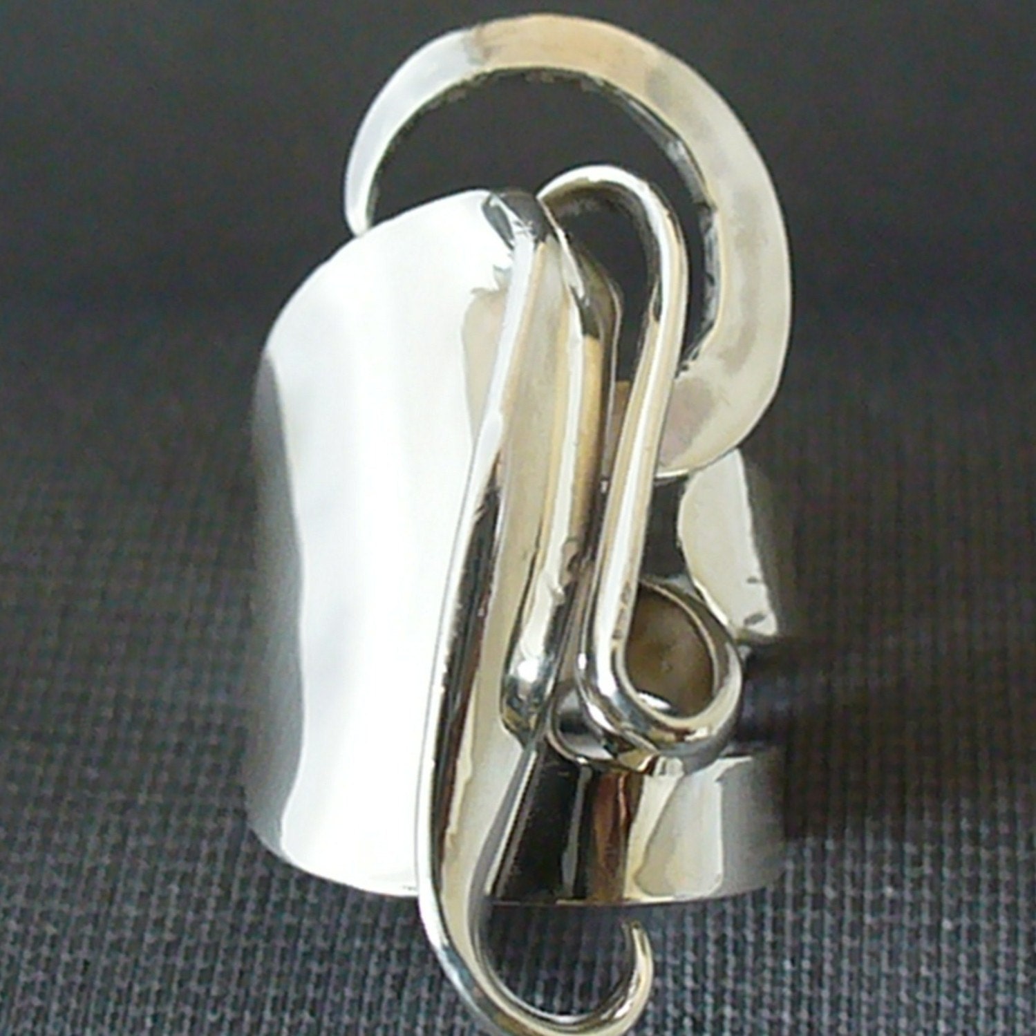 Solid Sterling Silver Real Fork Ring Size 5 to 16