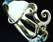 Eco Friendly Silverware Fork Bracelet Upcycled Antique Spoon Jewelry