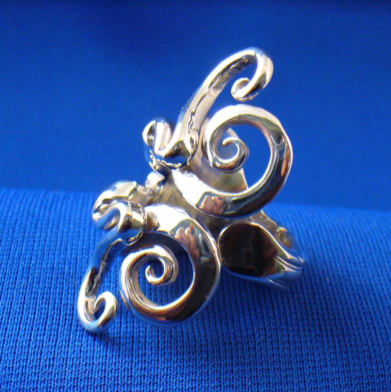 Solid Sterling Silver Real Fork Ring Size 5 to 16