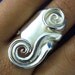 Solid Sterling Silver Real Fork Ring Size 5 to 16
