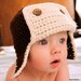 PDF Pattern for Crochet Baby Bomber Hat with Permission to Sell What You Make