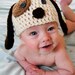 PDF Pattern for Baby and Child Puppy Dog Crochet Hat with Permission to Sell What You Make