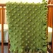 Custom Crochet Ruffles and Dots Baby Blanket You Choose Color