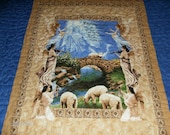 Amazing Grace Panel Queen Quilt with Verse and Angels