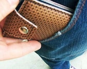Brown 80's Mercedes Billfold Wallet - Vintage Deadstock Vinyl