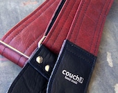 Dark Red Luggage Guitar Strap - Vegan - Best Strap in Town