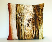 16x16 pillow, throw cushion, decorative pillow,  WOOD cushion, organic cotton cushion cover, pillow, 16" pillow, photography pillow