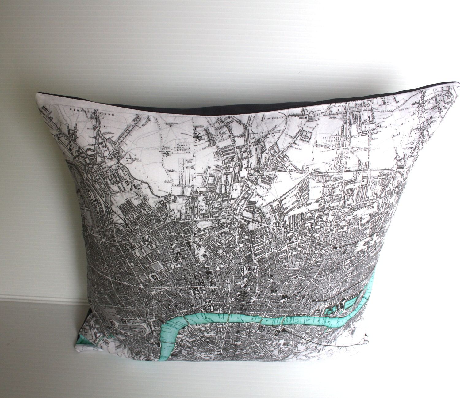 map pillow LONDON Organic cotton map cushion,cushion cover, pillow, 16 inch, 41cm