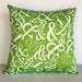 Organic cotton Ampersand typography cushion cover pillow