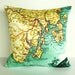 map cushion cushion cover 16 inch cushion, map pillow, 40cm cushion HOBART TASMANIA map cushion, cushion,16 inch , 41cm