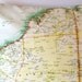 decorative cushion, map pillow WESTERN AUSTRALIA, organic cotton, cushion cover 16x16, pillow cover