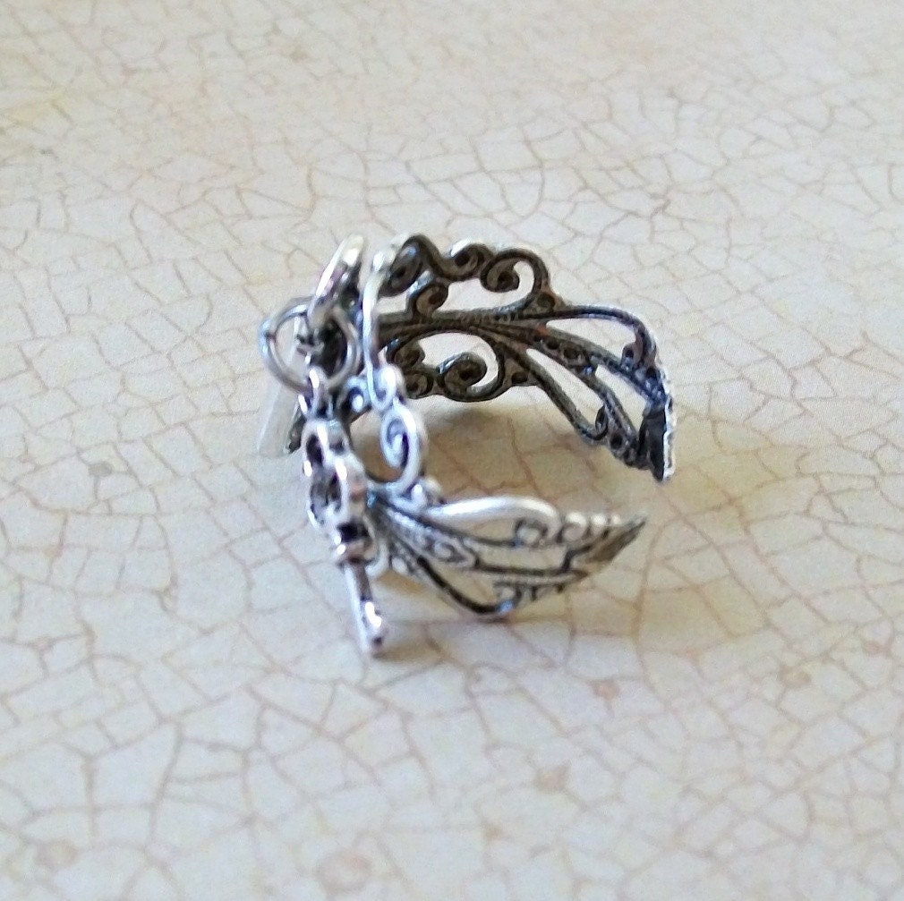 Lock and Key Steampunk Ring EXCLUSIVE DESIGN
