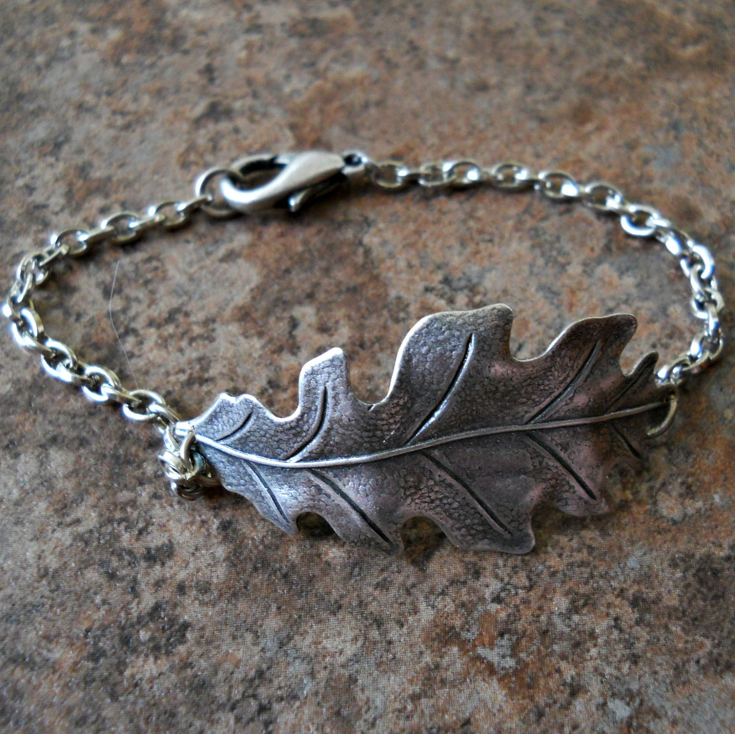 Greenpeace Silver Oak Leaf Bracelet