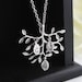 Mother's Jewelry. Personalized  Family Tree Silver Necklace,  Jewelry,Family Initial, Mom's Gift, Birthday