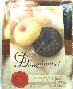 DIY Japanese cute natural felt wool miniature donut doughnut kit handmade toy craft gift package