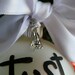 Just Engaged ornament, engagement ring charm, Just engaged, christmas ornament