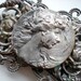 Antique Belt Buckle Victorian Nouveau Goddess