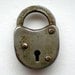 SALE Antique Lock Miniature Silver Victorian Padlock Charm