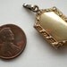 SALE Vintage Locket Blue Stone Flower 1940s