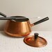 Vintage Copper Clad Fondue Pot By Culinox - Made in Switzerland