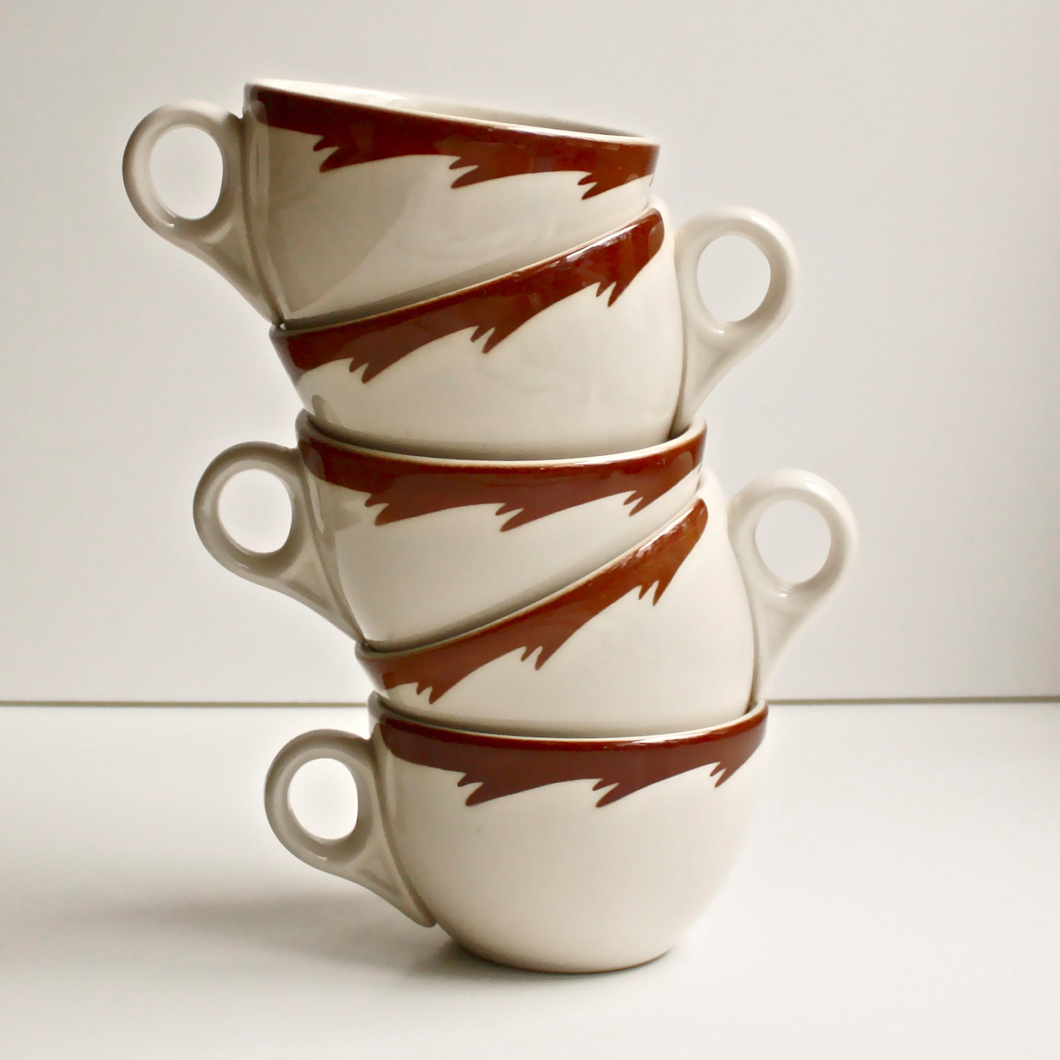 Vintage Restaurant Ware Coffee Cups by KitchenTableVintage on Etsy