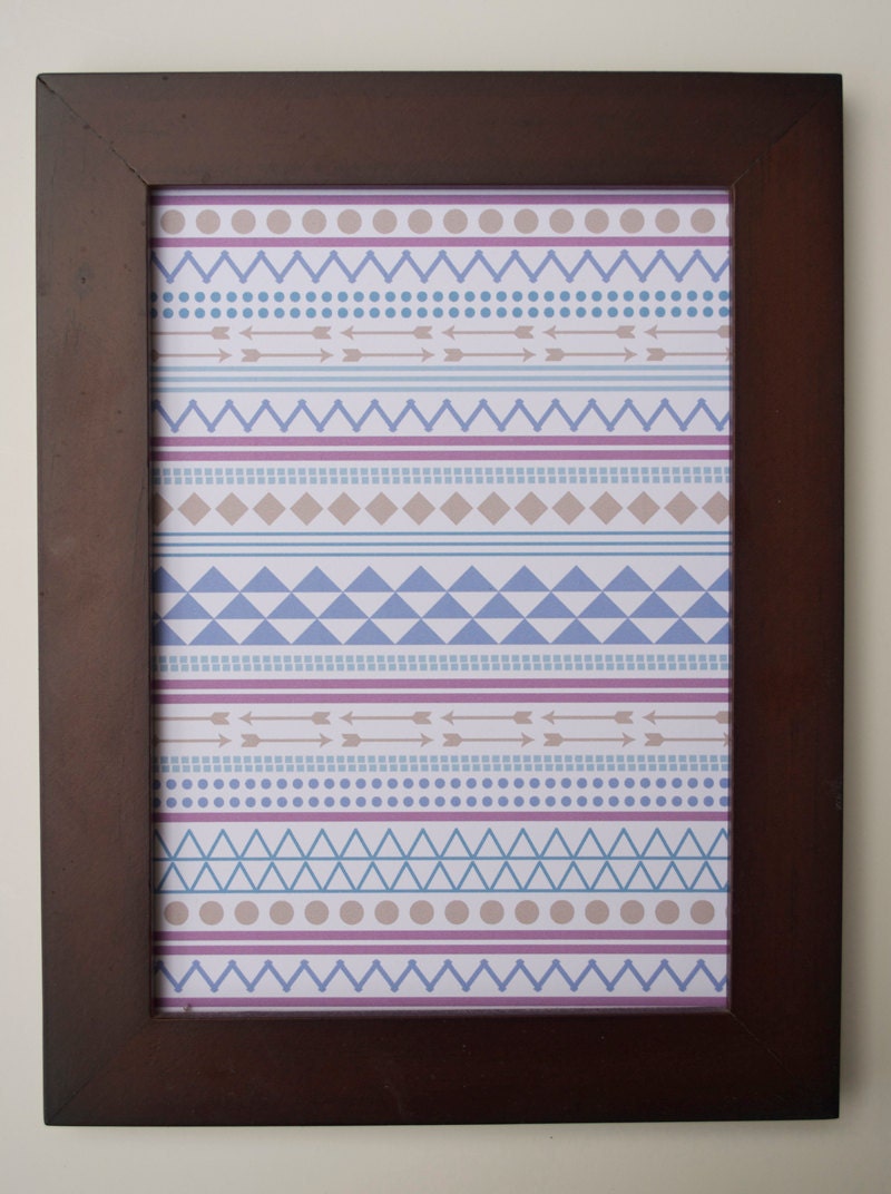 Modern Aztec Print 5x7
