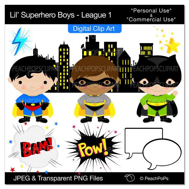 superhero clipart etsy - photo #36