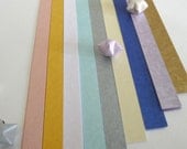 Precious Metal (Part III - Pastel Patch) Origami Lucky Star Paper Strips - pack of 80 strips