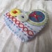 Buttons Scissors & Sew Love Token Brooch