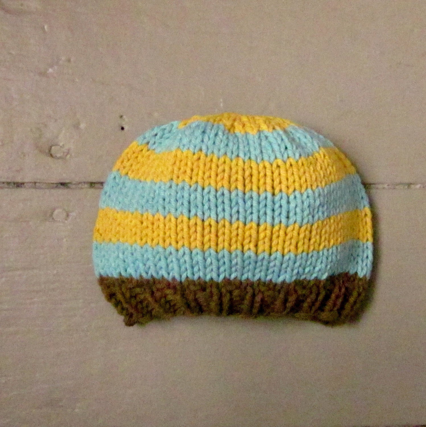 cotton spring baby hat, striped baby boy hat, baby boy beanie, knitted baby hat for boys