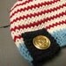 Nautical baby hat, newborn photo prop, nautical hat for boys by Sweet Baby Dolly