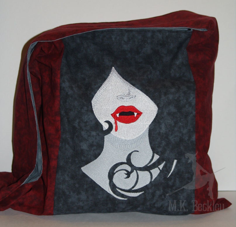 Goth TOO Vampire Messenger Monk Sling Bag Purse