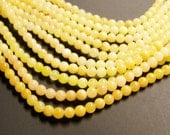Yellow Jade 6mm round beads - 1 full strand - 68 beads per strand - AA quality- - fallinlovegems
