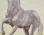 Dressage Horse Painting -Canter Pirouette 30 x 48