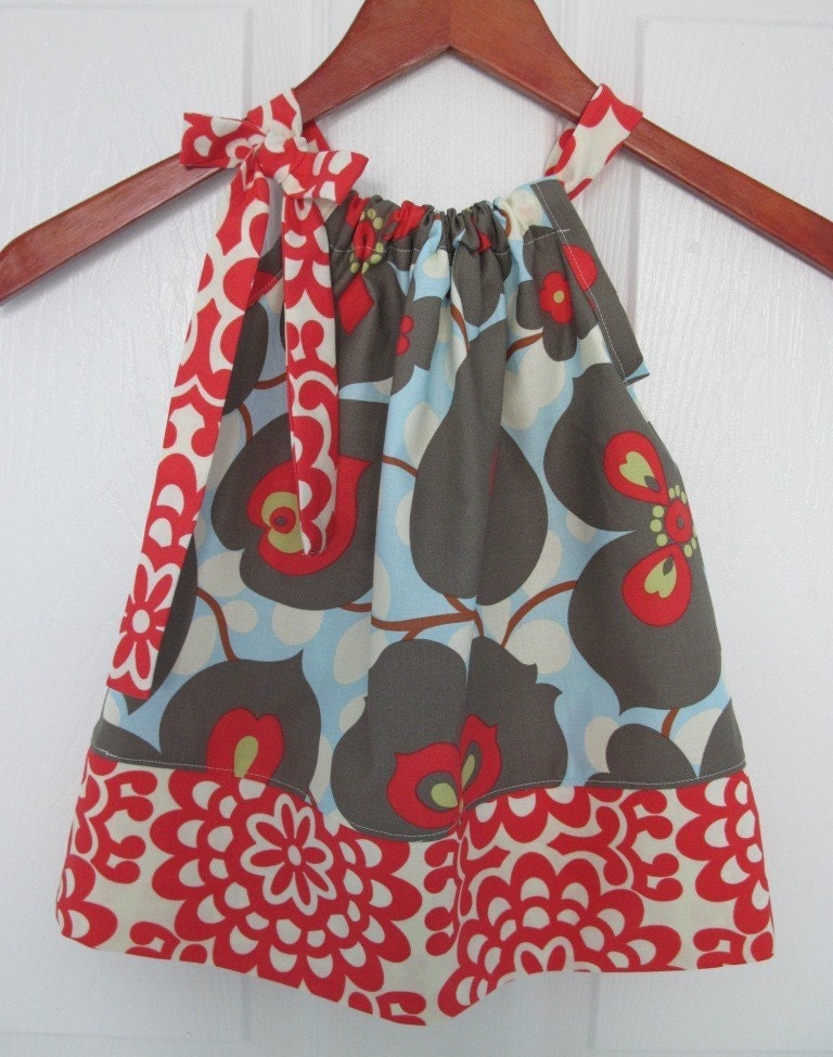 Amy Butler Morning Glory and Wall Flower Pillowcase Dress