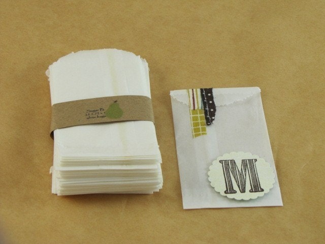 Glassine Bags set of 50 2 x 3.5 small