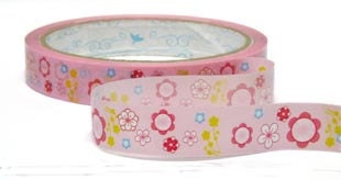 Tape- deco tape-Flowers-Sticker Tape-Packaging-Wrapping-T
