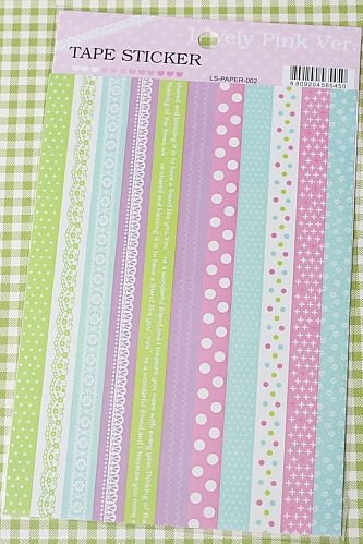 Washi Tape-Sticker-Deco Sticker-Scrapbooking-Embellishment-Label