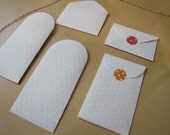 Envelope-Coin Envelope-Grid Paper-Blue and white-2 sizes-Set of 8