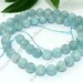 Single 8mm faceted natural Aquamarine round stone beads,crystal beads
