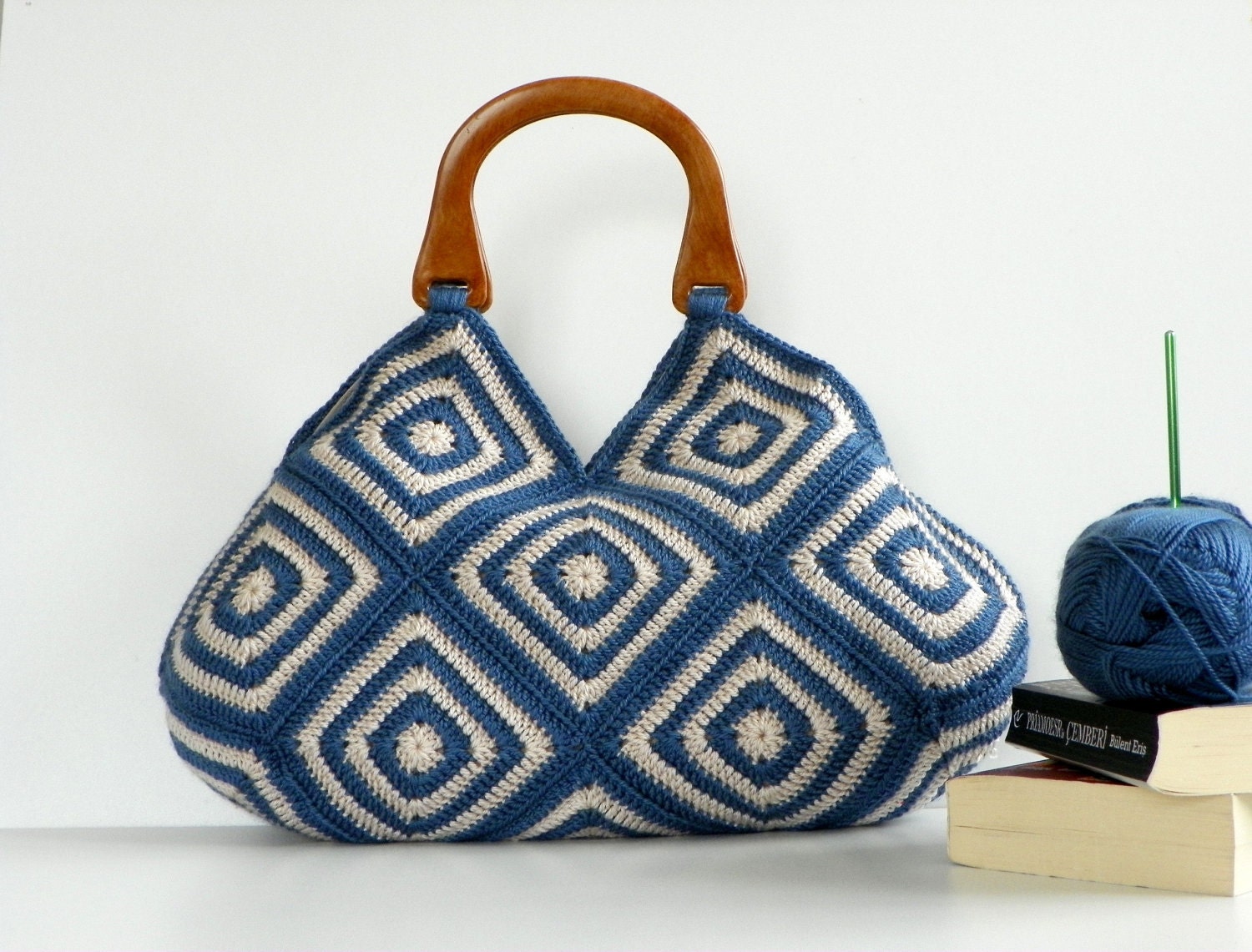 NzLbags New - Summer Bag Afghan Crochet Bag, Handbag - Shoulder Bag Nr-0179